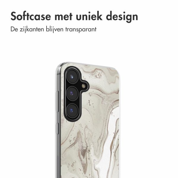 imoshion Design hoesje Samsung Galaxy S24 FE - Sandy Marble