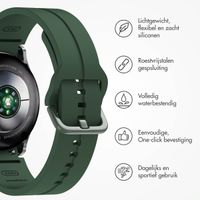 imoshion Siliconen bandje Samsung Galaxy Watch 4 / 5 / 6 / 7 (20 mm) - Donkergroen