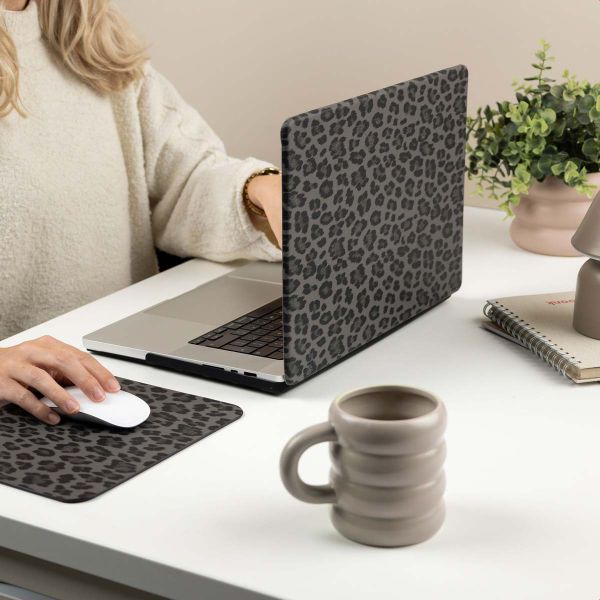 Selencia Sabi Laptop Cover Panterprint Apple MacBook Pro 14 inch (2021 / 2023 M3 chip / 2024 M4 chip / 2025 M5 chip) - Midnight Black