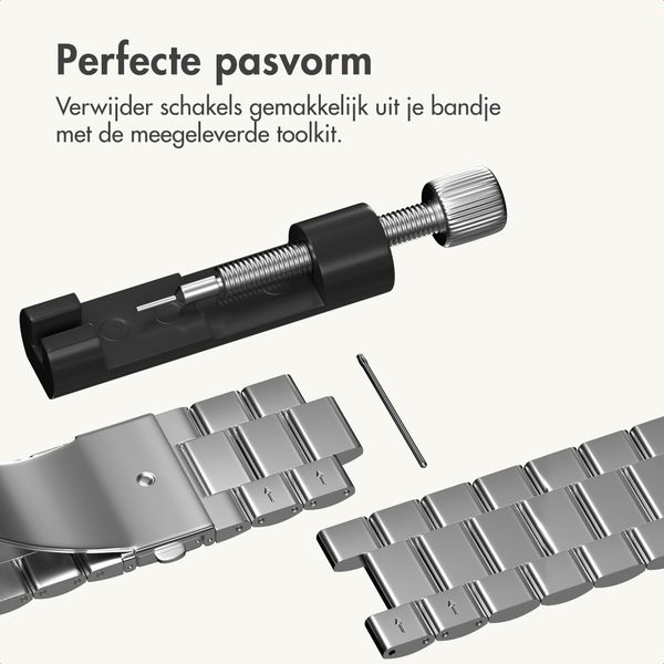 imoshion Stalen bandje Samsung Galaxy Watch 9 (40/44mm) / Watch 8 (40/44mm) / Classic (46mm) - Zilver