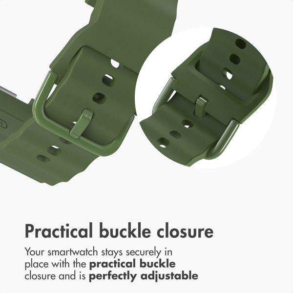 imoshion Wave Silicone Band Samsung Galaxy Watch 9 (40/44mm) / Watch 8 (40/44mm) / Classic (46mm) - Dark Green