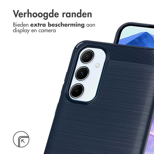 imoshion Brushed Backcover Samsung Galaxy A55 - Donkerblauw