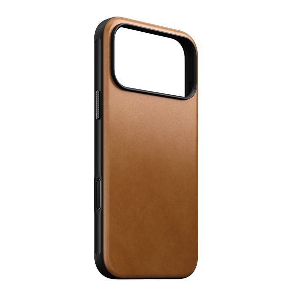 Nomad Modern Leather Case met MagSafe Apple iPhone 17 Pro Max - English Tan