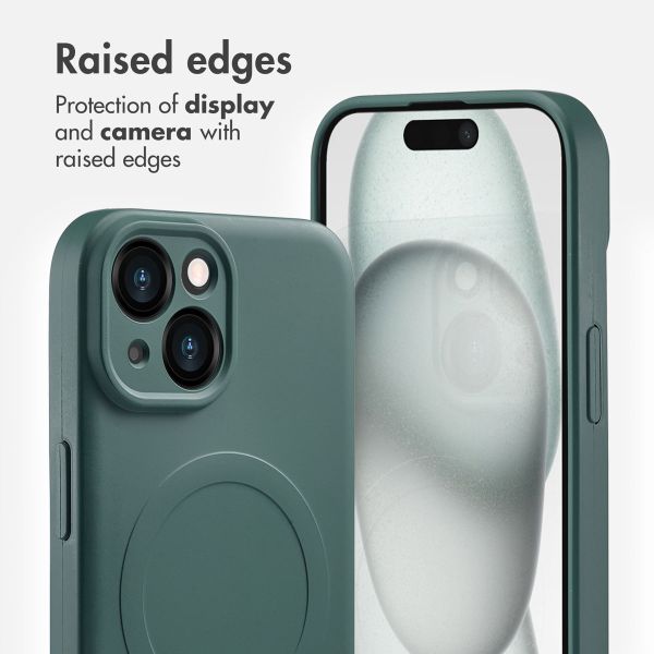 imoshion Colour Back Cover with MagSafe Apple iPhone 15 - Dark Green