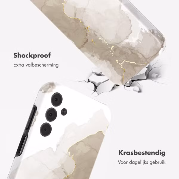 Selencia Vivid Backcover Samsung Galaxy A15 (5G) - Marble Light Brown