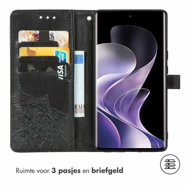 imoshion Mandala Bookcase Xiaomi Redmi Note 14 Pro (4G) - Zwart