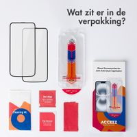 Accezz Gehard Glas Screenprotector met Applicator - 2-pack Apple iPhone 17 Pro