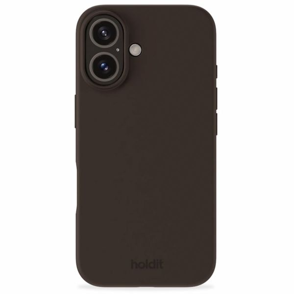 Holdit Silicone Case iPhone 16 Plus - Chocolate