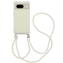 imoshion Backcover met koord + armband - Parels Google Pixel 8 - Transparant