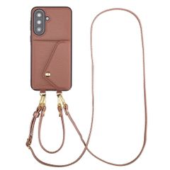 Selencia Sera Phone Case with Cord and Envelope Card Holder Samsung Galaxy A37 (5G) - Old Pink
