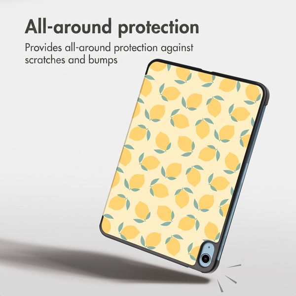 imoshion Design Trifold Case Apple iPad 11 (2025) 11 inch A16 / iPad 10 (2022) 10.9 inch - Citrus Dream