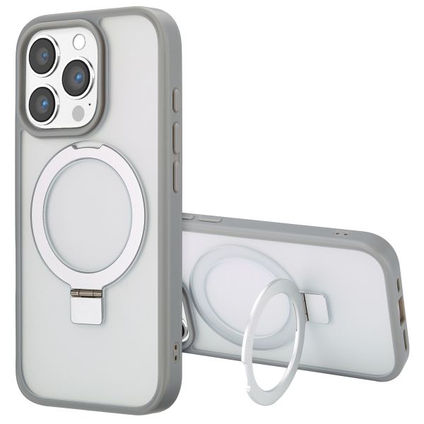 Accezz Ring Stand Backcover met MagSafe iPhone 16 Pro - Grey