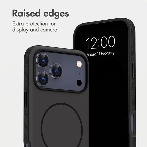 imoshion Colour Back Cover with Thin MagSafe Ring Apple iPhone 17 Pro Max - Black