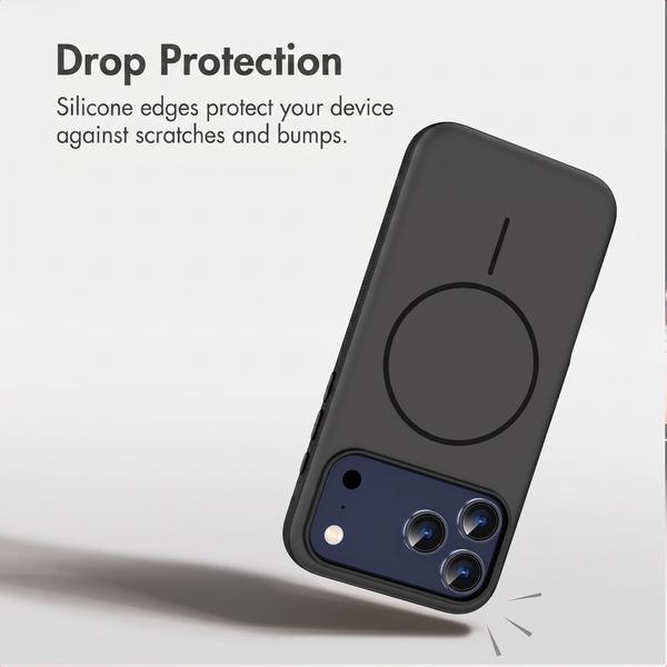 imoshion Colour Back Cover with Thin MagSafe Ring Apple iPhone 17 Pro - Black