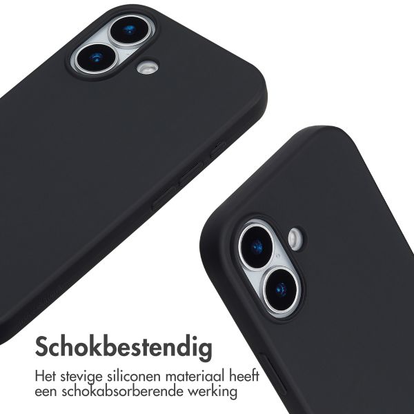 imoshion Siliconen hoesje met koord Apple iPhone 17 - Zwart