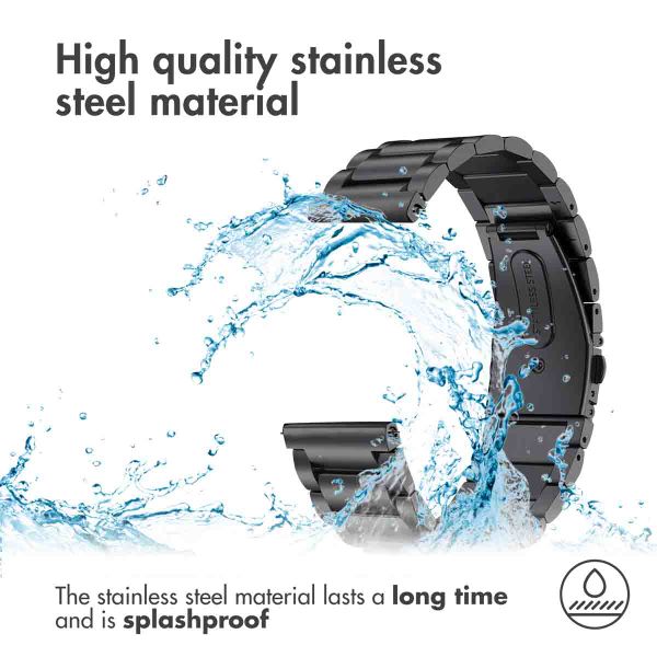 imoshion Stalen bandje Fitbit Versa / Versa 2 / Versa Lite - Zwart