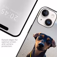 Ontwerp je eigen Apple iPhone 15 gel hoesje - Zwart