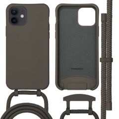 imoshion Color Backcover met afneembaar koord MagSafe Apple iPhone 12 (Pro) - Black Coffee