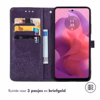 imoshion Mandala Bookcase Motorola Moto G04 / G24 - Paars