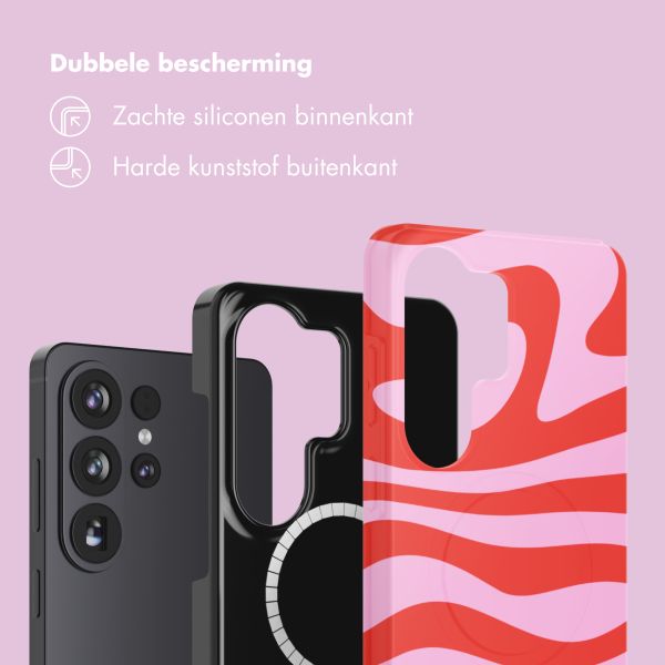 Selencia Vivid Backcover met MagSafe Samsung Galaxy S26 Ultra - Dream Swirl Pink