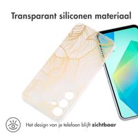 imoshion Design hoesje Samsung Galaxy A16 - Golden Leaves Transparant