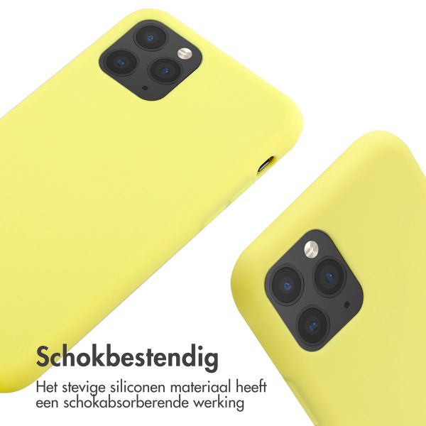 imoshion Siliconen hoesje met koord iPhone 11 Pro - Geel