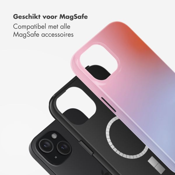 Selencia Vivid Backcover met MagSafe Apple iPhone 15 - Gradient Soft Blush