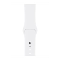 Apple Sport Band Apple Watch Series 1 - 9 / SE (38/40/41 mm) | Series 10 / 11 (42 mm) - Maat M/L - Wit