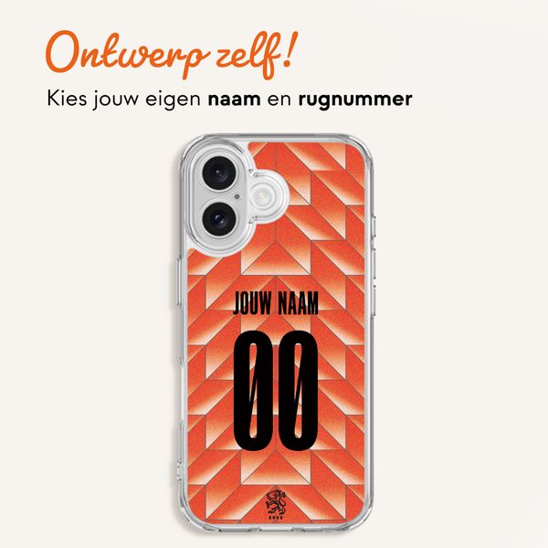 Ontwerp je eigen Nederlands Elftal Clear Backcover Apple iPhone 17 - Nederlands Elftal '88