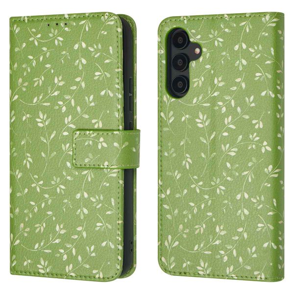 imoshion Design Bookcase Samsung Galaxy A54 (5G) - Green Flowers