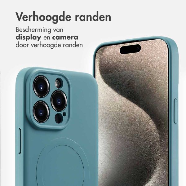 imoshion Color Backcover met MagSafe Apple iPhone 15 Pro Max - Smoke Green