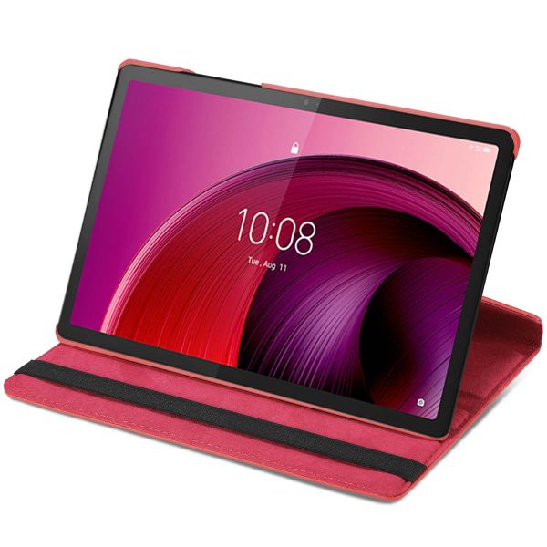 imoshion 360° draaibare Bookcase Lenovo Tab M10 5G - Rood