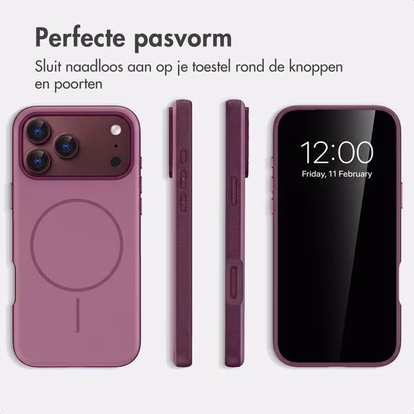 imoshion Color Backcover met Thin MagSafe Ring Apple iPhone 18 Pro Max / 17 Pro Max - Paars