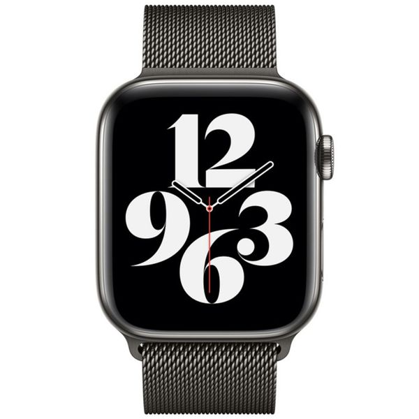 Apple Milanese Loop Band Apple Watch Series 1 t/m 11 / SE / Ultra (44/45/46/49 mm) - Anthracite