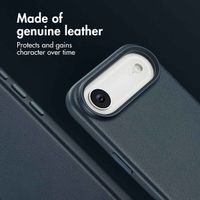 Accezz Leather Back Cover with MagSafe Apple iPhone Air - Nightfall Blue