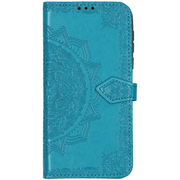 Mandala Bookcase Motorola One Macro - Turquoise