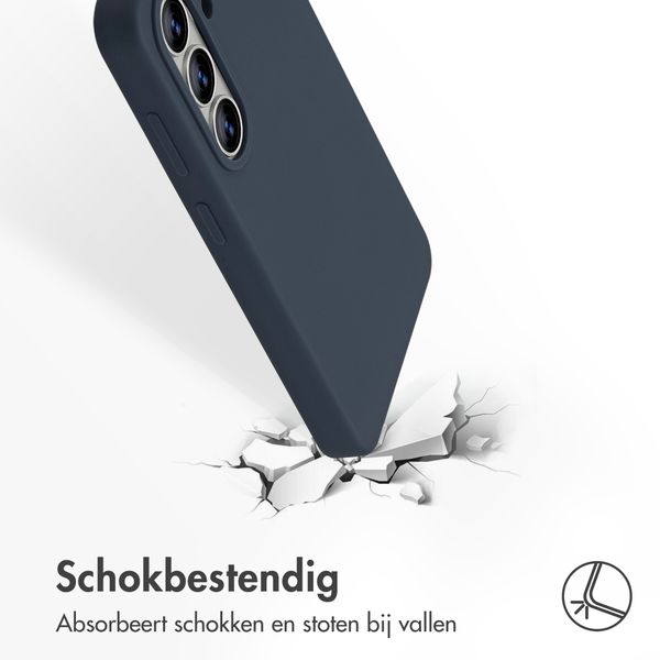 Accezz Liquid Silicone Backcover Samsung Galaxy S26 - Donkerblauw