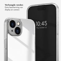 Selencia Mirror Backcover iPhone 15 - Hoesje met spiegel - Zilver