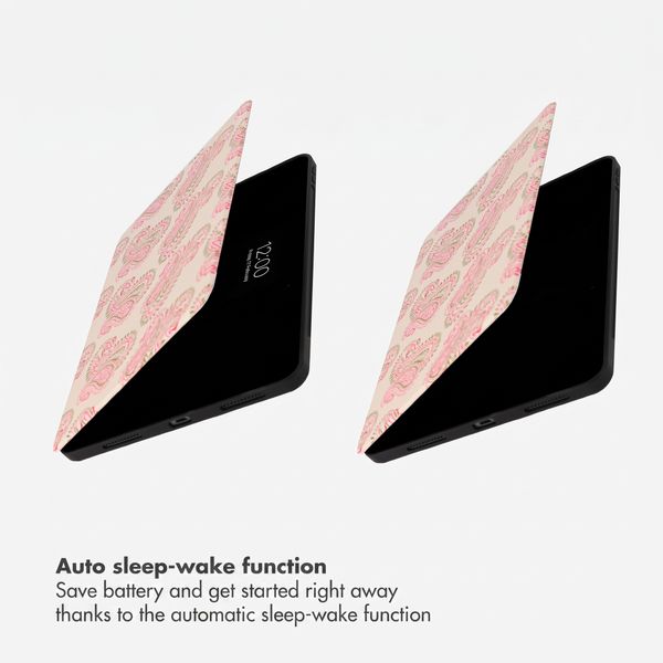 Selencia Vivid Tablet Case Apple iPad Air 11 inch (2026) M4 / (2025) M3 / (2024) M2 / Air 5 (2022) / Air 4 (2020) - Paisley Blush