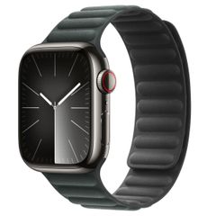 Apple Magnetic Link-bandje FineWoven Apple Watch Series 1 t/m 9 / SE (38/40/41 mm) | Series 10 / 11 (42 mm) - Maat M/L - Evergreen