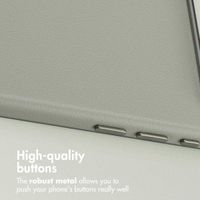 Accezz Leather Back Cover with MagSafe Apple iPhone Air - Light Grey