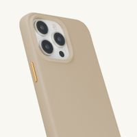 Selencia Rivièra MagSafe Backcover met afneembare haakjes Apple iPhone 13 Pro - Milky Latte