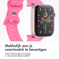 imoshion Siliconen⁺ bandje Apple Watch Series 1 t/m 11 / SE / Ultra (44/45/46/49 mm) - Maat M/L - Barbie Pink