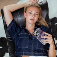 Selencia Vivid Backcover met MagSafe Apple iPhone 15 Pro - Leo Bubble Green