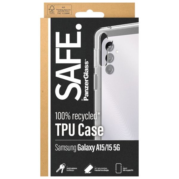 SAFE by PanzerGlass SAFE TPU Clear Case Samsung Galaxy A15 (5G/4G) - Transparant