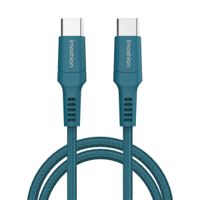 imoshion Braided USB-C naar USB-C kabel - 2 meter - Donkerblauw