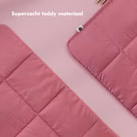 Selencia Puffy Laptop hoes 13-14 inch - Laptopsleeve - Magenta Fire