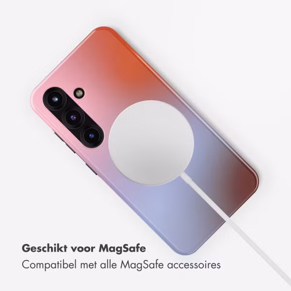 Selencia Vivid Backcover met MagSafe Samsung Galaxy S25 - Gradient Soft Blush