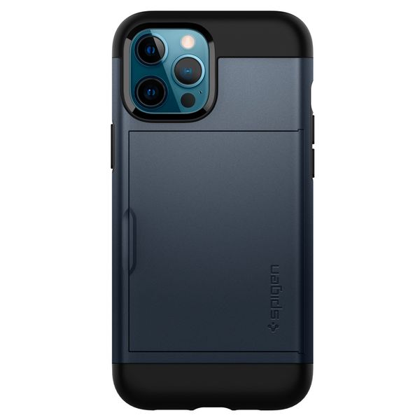 Spigen Slim Armor CS Backcover iPhone 12 Pro Max - Metal Slate