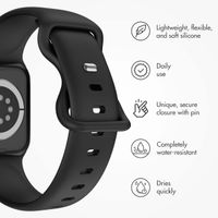 imoshion Silicone⁺ Strap Apple Watch | 44/45/46/49 mm - Size M/L - Black